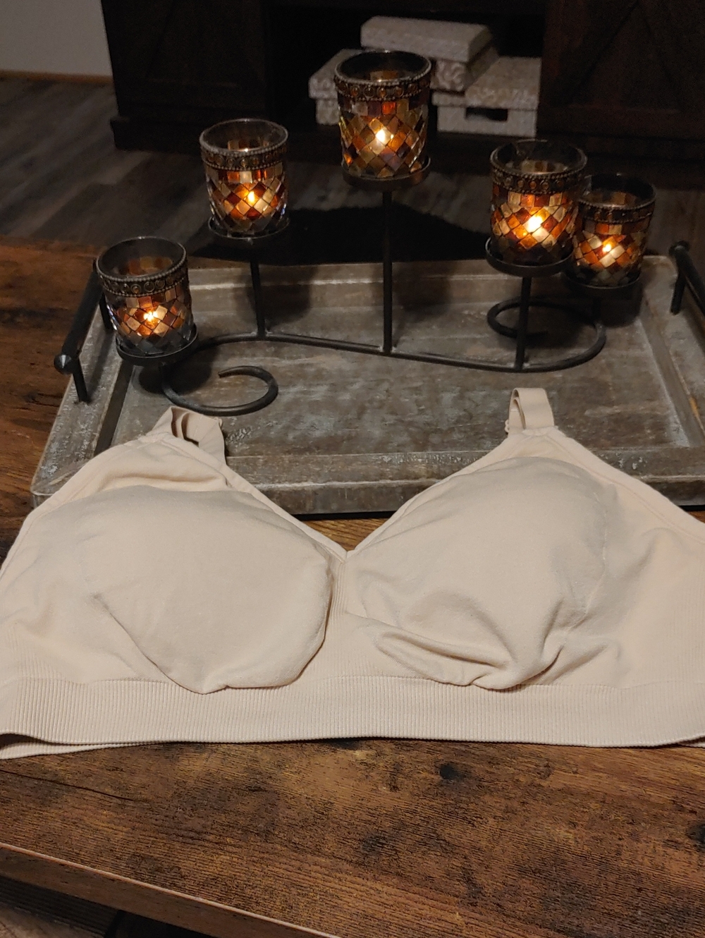 NWOT Ingrid & Isabel XXL Nursing Bra Beige